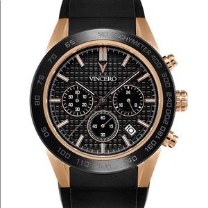 Large black and gold watch